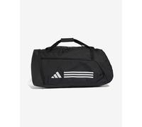 adidas Unisex Essentials 3-Stripes Duffel Bag, Black/White, One Size