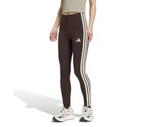 Adidas Essentials 3 Stripes Cotton Leggings Brown S Woman