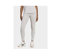 adidas Women's Essentials 3-Stripes Cotton Leggings Tights, Light Grey Heather/White, M