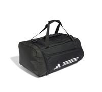 adidas Unisex Essentials 3-Stripes Duffel Bag, BLACK/WHITE, M