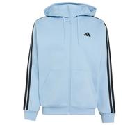 adidas - Essentials 3-Stripes Fleece Full-Zip Hoodie - Hoodie size XL, blue