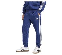 adidas Men's Essential Three Stripes Fleece Pant, Dark Blue/White, XL