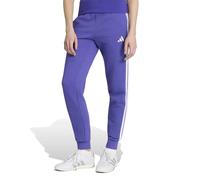 Adidas Essentials 3 Stripes Fleece Slim Joggers Purple XS Woman