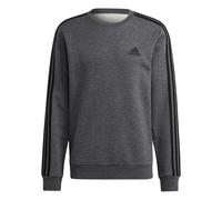 adidas Mens Crew 3 Stripes Pullover Sweatshirt XS Dark Grey