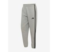 adidas Essentials 3-Stripes Fleece Tapered Cuffed long trousers light grey black - XL