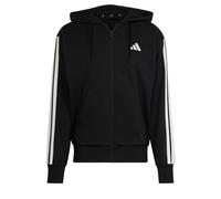 Adidas Mens Essentials 3-Stripes French Terry Full-Zip Hoodie Colour: Black, Size: 3XL
