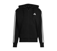 Adidas Essentials 3 Stripes Hooded Jacket Black