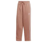Adidas Essentials 3-Stripes Open Hem Fleece Pants, Clay Strata / Clear Pink, X-Large