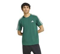 adidas Essentials 3-Stripes Single short sleeve T-shirt dark green cream white - S