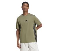 Adidas Essentials 3 Stripes Single Jersey Short Sleeve T-shirt Green M / Regular Men