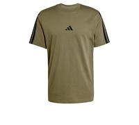 adidas Essentials 3-Stripes Single Jersey T-Shirt, Cotton, Green