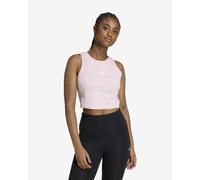 adidas Essentials 3-Stripes Sleeveless T-Shirt Pink Women - XL