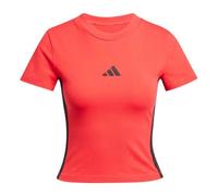 adidas Essentials 3-Stripes Slim Baby T-Shirt Asia Sizing 'Pure Ruby Black' JE1242 L