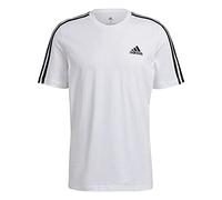 Adidas,Essentials 3-Stripes Tee,White/Black,L/G