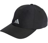 adidas Unisex Running Essentials AEROREADY Six-Panel Baseball Cap, Black/Matte Silver, L