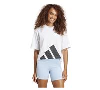 adidas Essentials Big Logo Boyfriend T-shirt short sleeve pure white black Women - XS