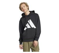 Adidas Essentials Big Logo Fleece Hoodie Black L Men