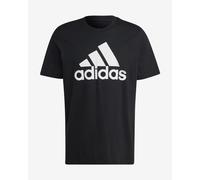 adidas Essentials Big Logo Short Sleeve T-Shirt Black White - XS