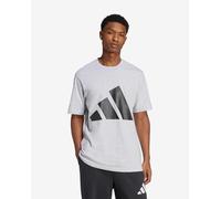 adidas Essentials Big Logo short sleeve T-shirt light grey pure black - L
