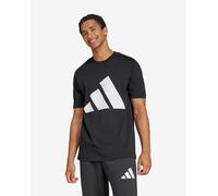 adidas Essentials Big Logo short sleeve T-shirt pure black white - M