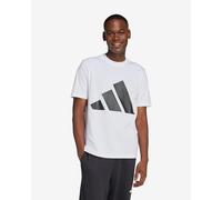 adidas Essentials Big Logo short sleeve T-shirt pure white black - S