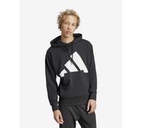 adidas Essentials Big Logo Single Hoodie Black White - 3XL