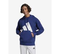 adidas Essentials Big Logo Single Hoodie Dark Blue White - S