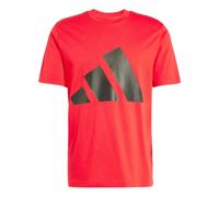adidas Essentials Big Logo T-Shirt Asia Sizing 'Red Black' JE8934 S
