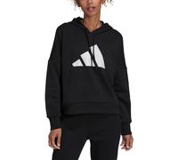 Adidas Essentials Black Ladies 3-stripes Hoodie - Size XS - XL