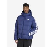 adidas Essentials Climawarm 3-Stripes Hooded Jacket Dark Blue - XS