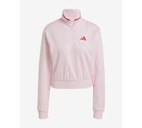 Essentials Color Pop French Terry Crop Quarter-Zip Track Jacket