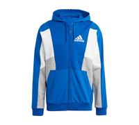Adidas Essentials Colorblock Hooded Jacket Blue Grey White