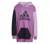 adidas Essentials Colorblock Logo Oversized Hoodie Womens XXS Purple