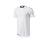 adidas Essentials Droptail 3-Stripe T-shirt - White S