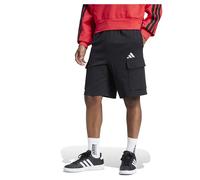 Adidas Men's Essentials FEELCOZY Shorts French Terry Cargo Black/White S