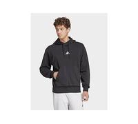 adidas Men's Essentials Feelcozy French Terry Hoodie Sweatshirt, Black/White, XS
