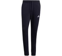 adidas Fleece Tapered Cuff 3 Stripes Joggers M S Navy/White