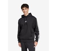 adidas Essentials Fleece 3S Hoodie pure black white - M