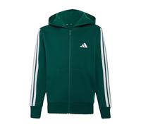 adidas Unisex Kids Essentials Full Zip Hoodie Sweatshirt, collegiate green/white, 9-10 Years