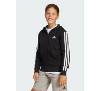 adidas Unisex Kids Essentials Full Zip Hoodie Sweatshirt, Dark Blue/White, 7-8 Years