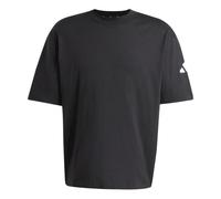 adidas Essentials Loose Fit 3 Bar Logo T-Shirt Asia Sizing 'Black White' JF3615 L