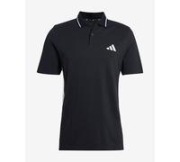 adidas Essentials Piqué 3 Stripes short sleeve Polo Shirt pure black - M