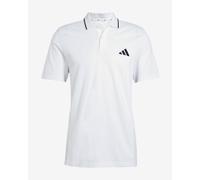 Adidas Essentials 3 Stripes Piqué Short Sleeve Polo White M Men