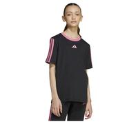 adidas - Girl's 3-Stripes Essentials T-Shirt - T-shirt size 140, black