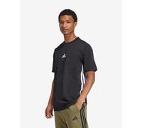 adidas Essentials Single 3 Stripes short sleeve T-shirt black white - S