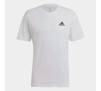 adidas Essentials Single Jersey Linear Embroidered Logo T Shirt Mens M White/Black
