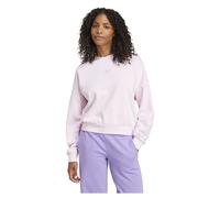 adidas Women's Essentials Small Logo Feel Cozy Relaxed Fit Sweatshirt, clear pink/white, XXL