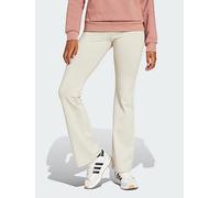 adidas Women's ESSENTIALS SMALL LOGO FLARED LEGGINGS, Wonder Alumina/White, XS