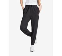 adidas Women's Essentials Small Logo French Terry Cuffed Pants, Black/White, M