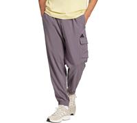adidas Essentials Small Logo Mens Cargo Pants Grey Elasticated Pockets Trousers